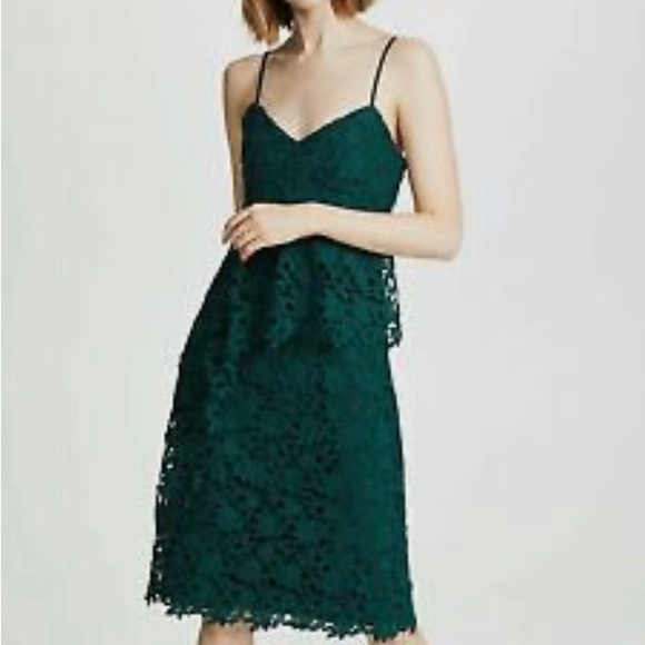 Club Monaco Bilannah Lace Dress in Green Size 4 - Picture 2 of 6